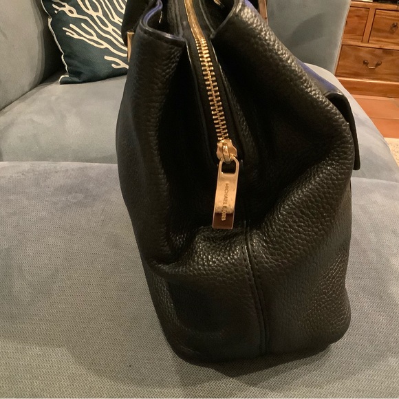 Michael Kors Black Leather Haley Satchel - Picture 6 of 12